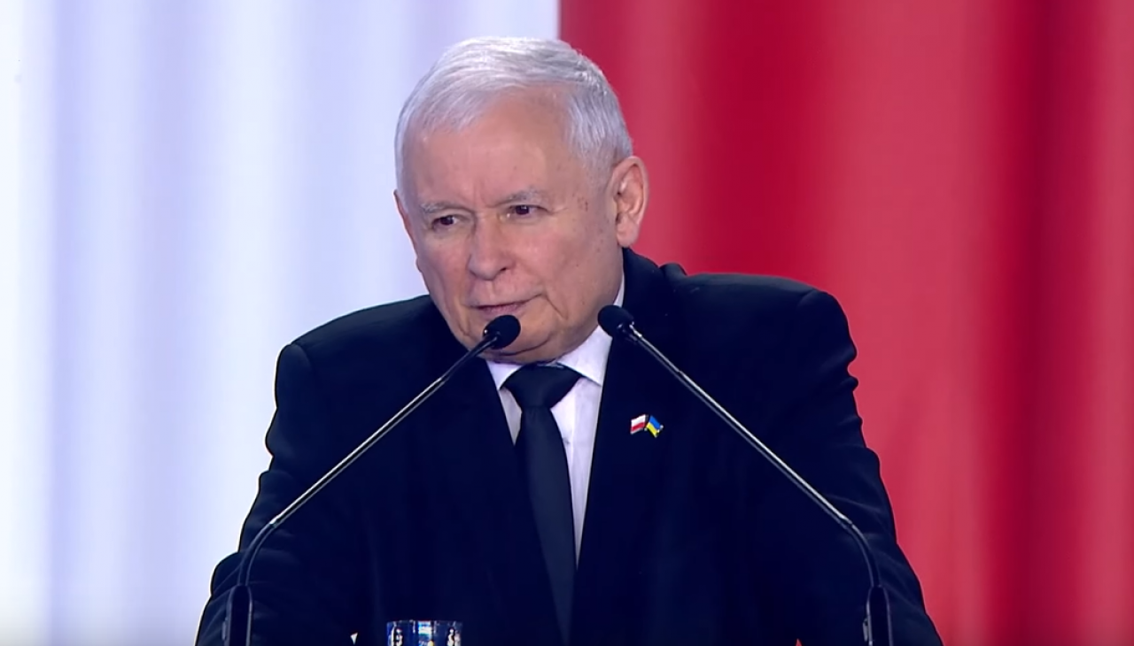Na zdj. prezes PiS Jarosław Kaczyński podczas partyjnej konwencji