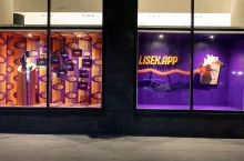 Nowa witryna punktu dark store Lisek.App w Warszawie (Źródło: LinkedIn / Lisek.App)