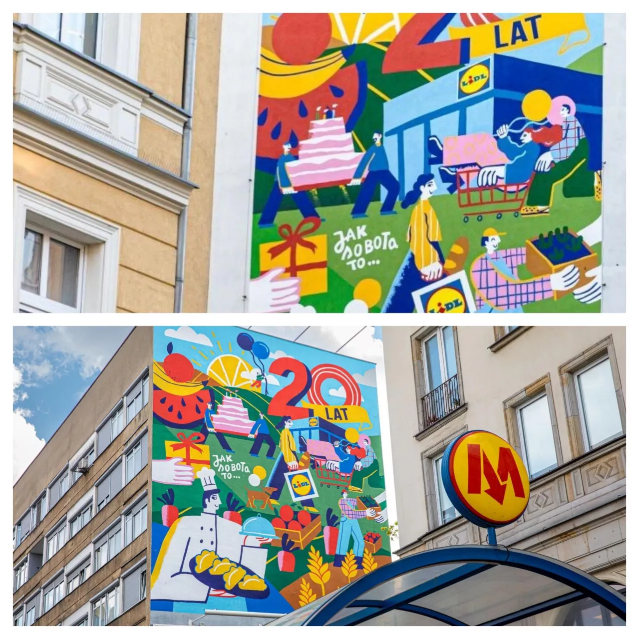 Lidl maluje murale z okazji dwudziestolecia działalności w Polsce (materiały prasowe)