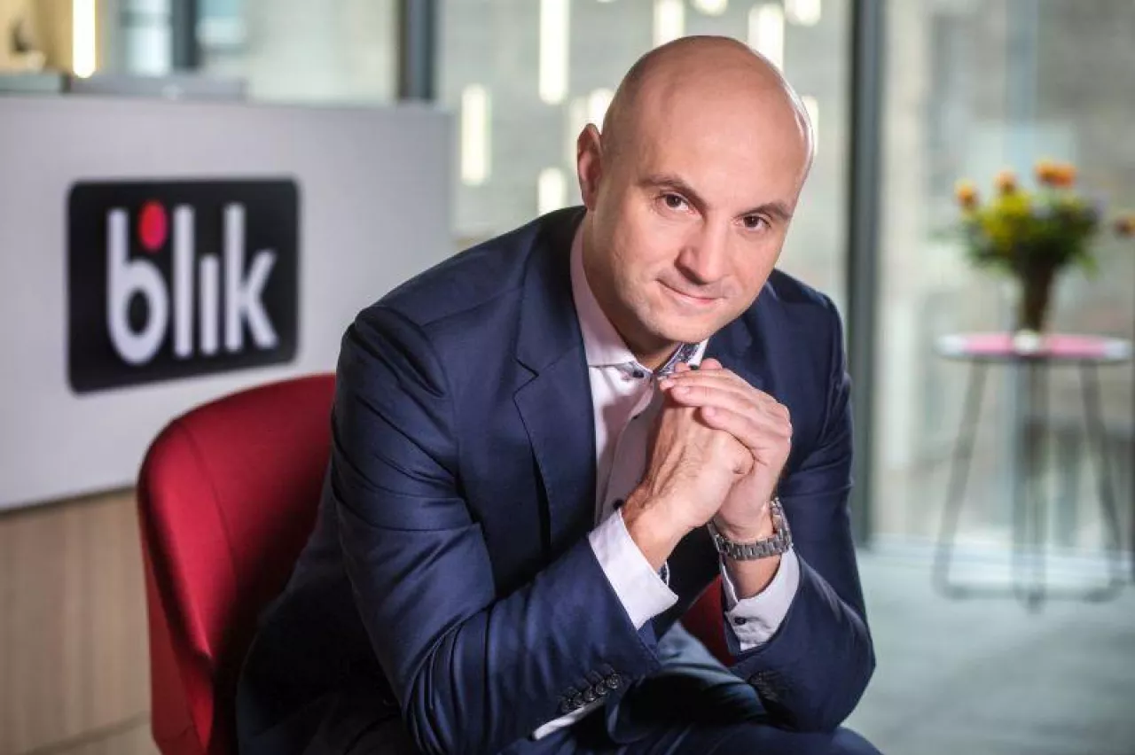 Dariusz Mazurkiewicz, prezes zarządu Polskiego Standardu Płatności, operatora płatności mobilnych Blik