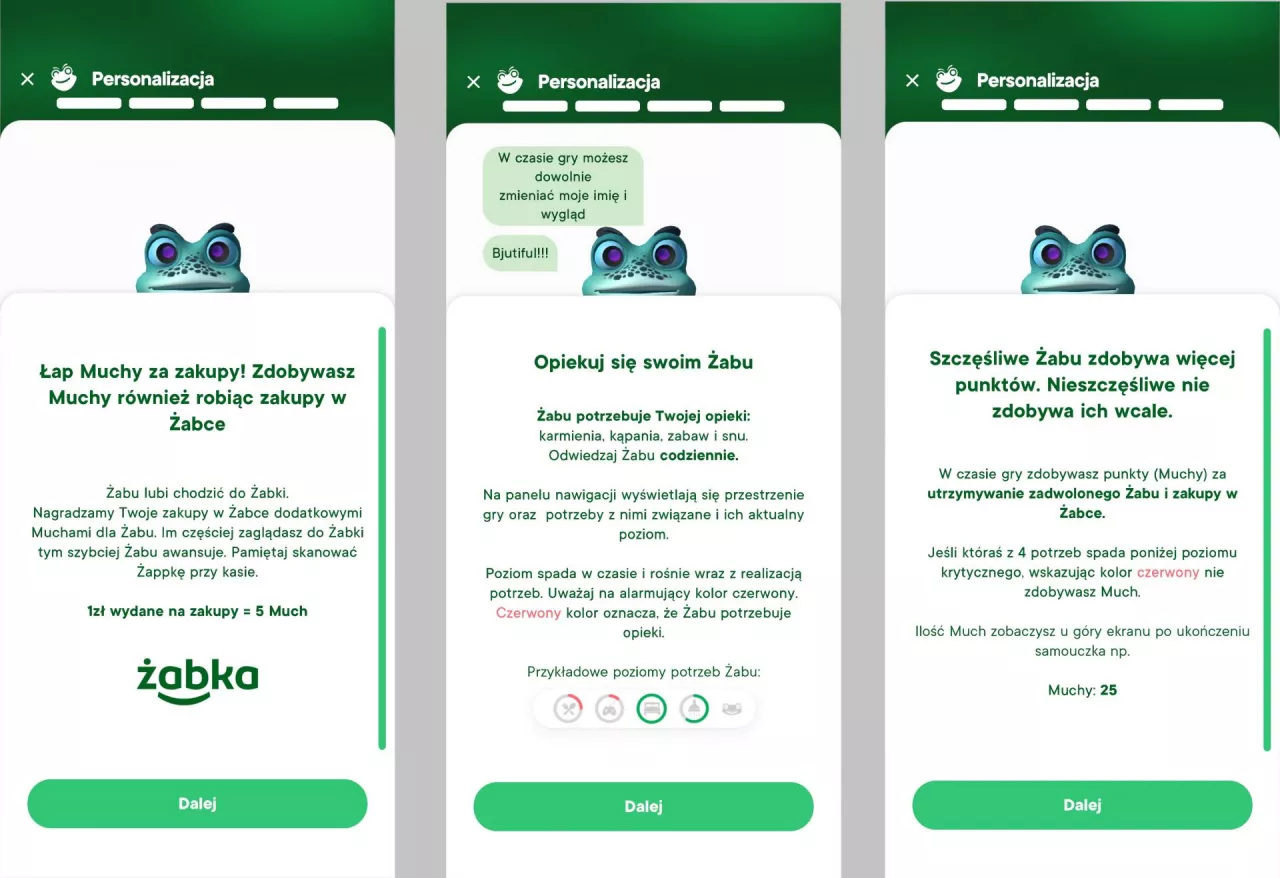 Żabu w aplikacji mobilnej Żappka, sieci sklepów Żabka (wiadomoscihandlowe.pl)
