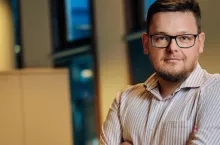Michał Krowiński, współzałożyciel start-upu Lisek.app (fot. Wiadomości Handlowe/Łukasz Rawa)