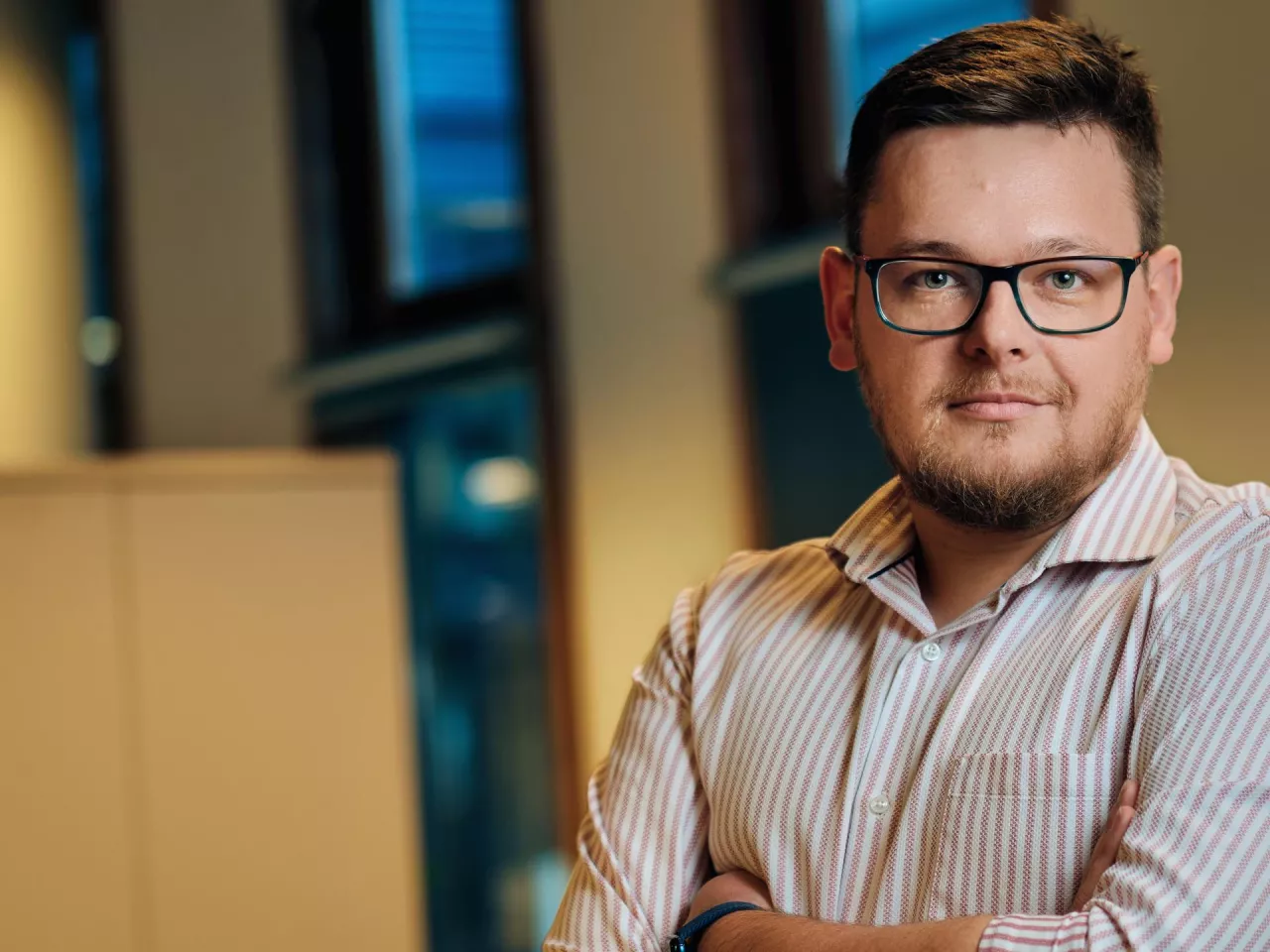 Michał Krowiński, współzałożyciel start-upu Lisek.app (fot. Wiadomości Handlowe/Łukasz Rawa)