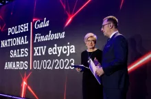 Elżbieta Pełka i Maciej Orłoś - prowadzący Galę. (prowadzący Galę.)