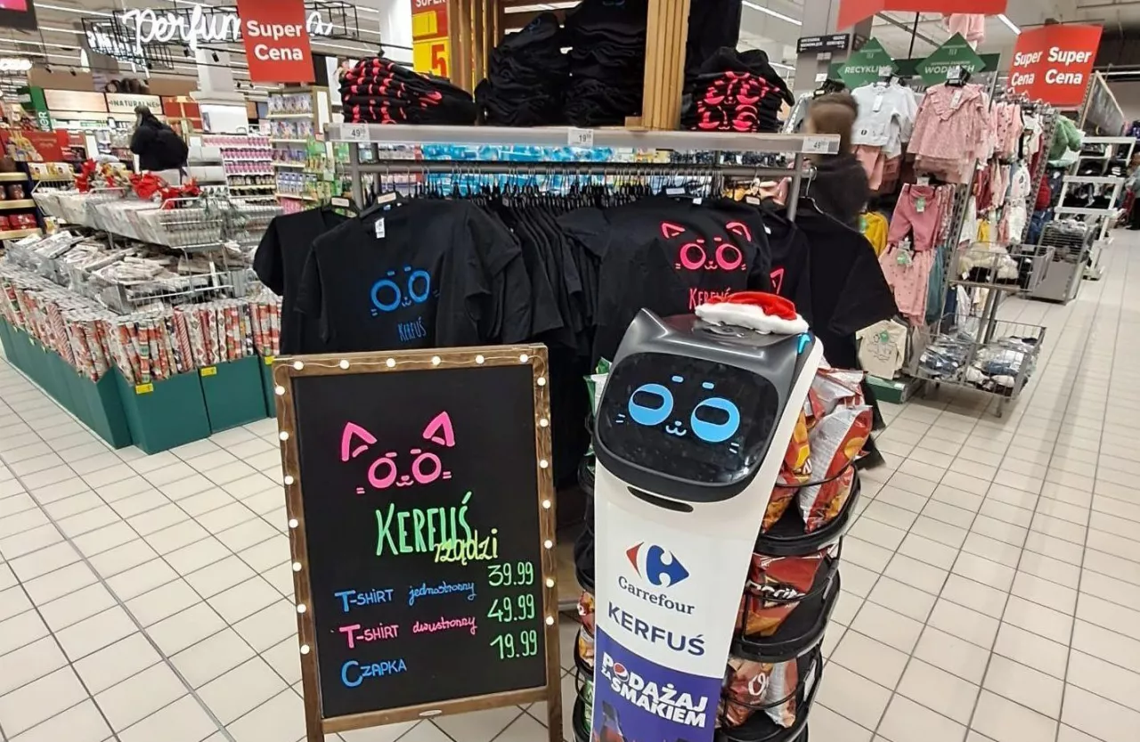 Kerfuś promuje produkty wprowadzane przez sieć Carrefour nie tylko jeżdżąc po sklepach (Carrefour Polska)