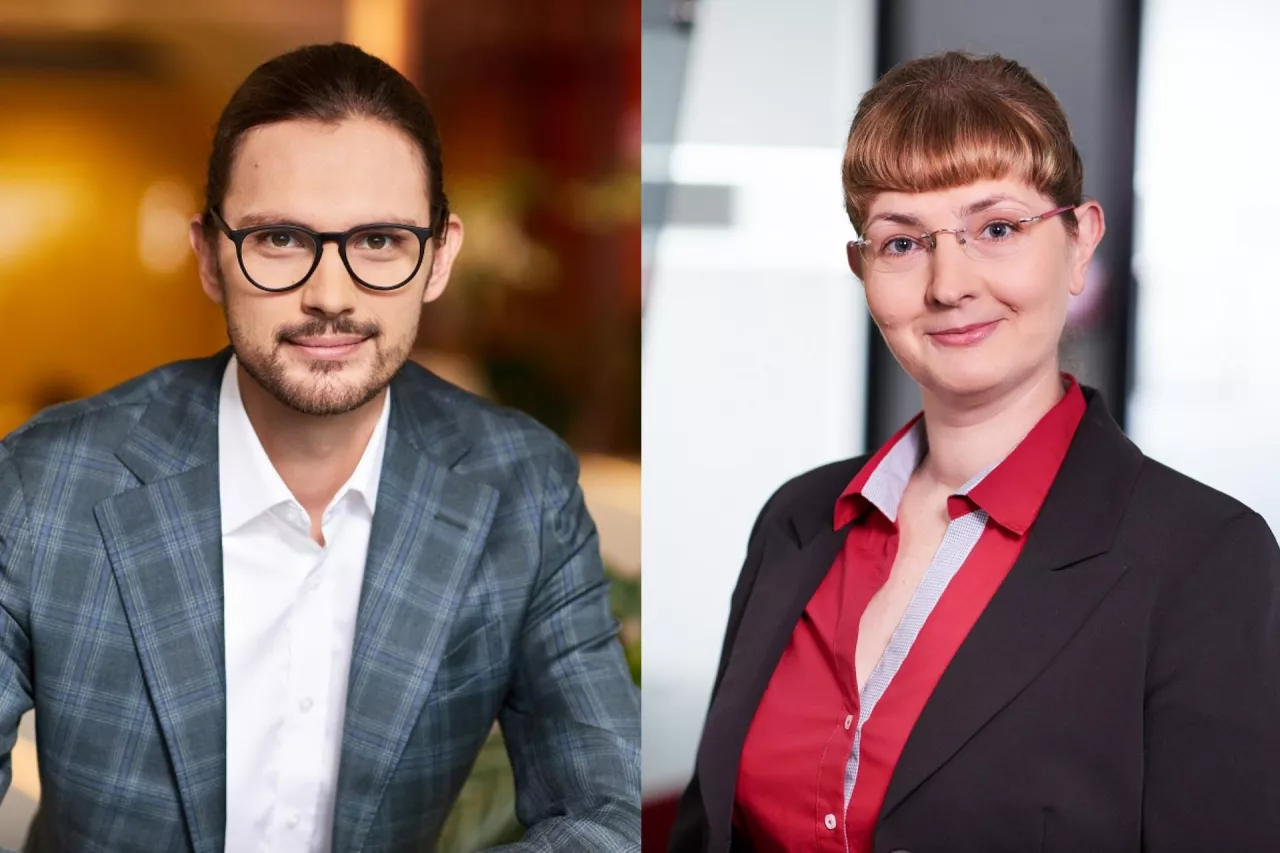 Od lewej: Wojciech Pastyrczyk i Katarzyna Grudzień, eksperci PwC Polska (fot. mat. pras.)
