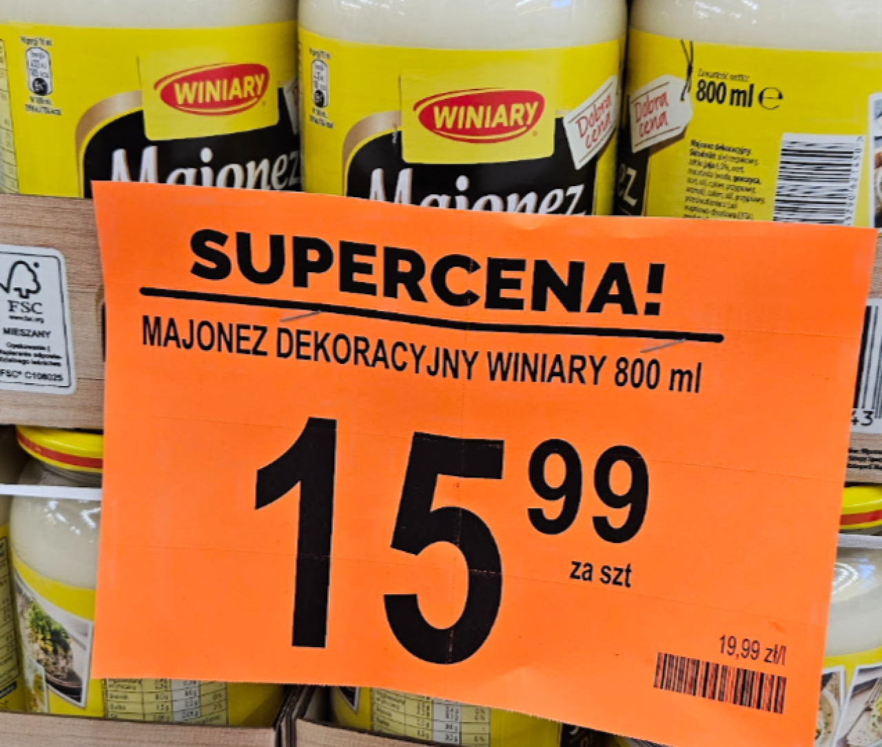 Cena majonezu Winiary
