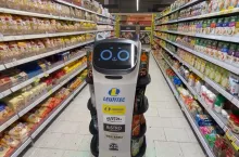 Lewitec, robot samojezdny w sklepach Lewiatan (Facebook/Lewiatan Komorowice)