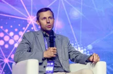 Sebastian Starzyński, prezes TakeTask, podczas Retail Trends 2023