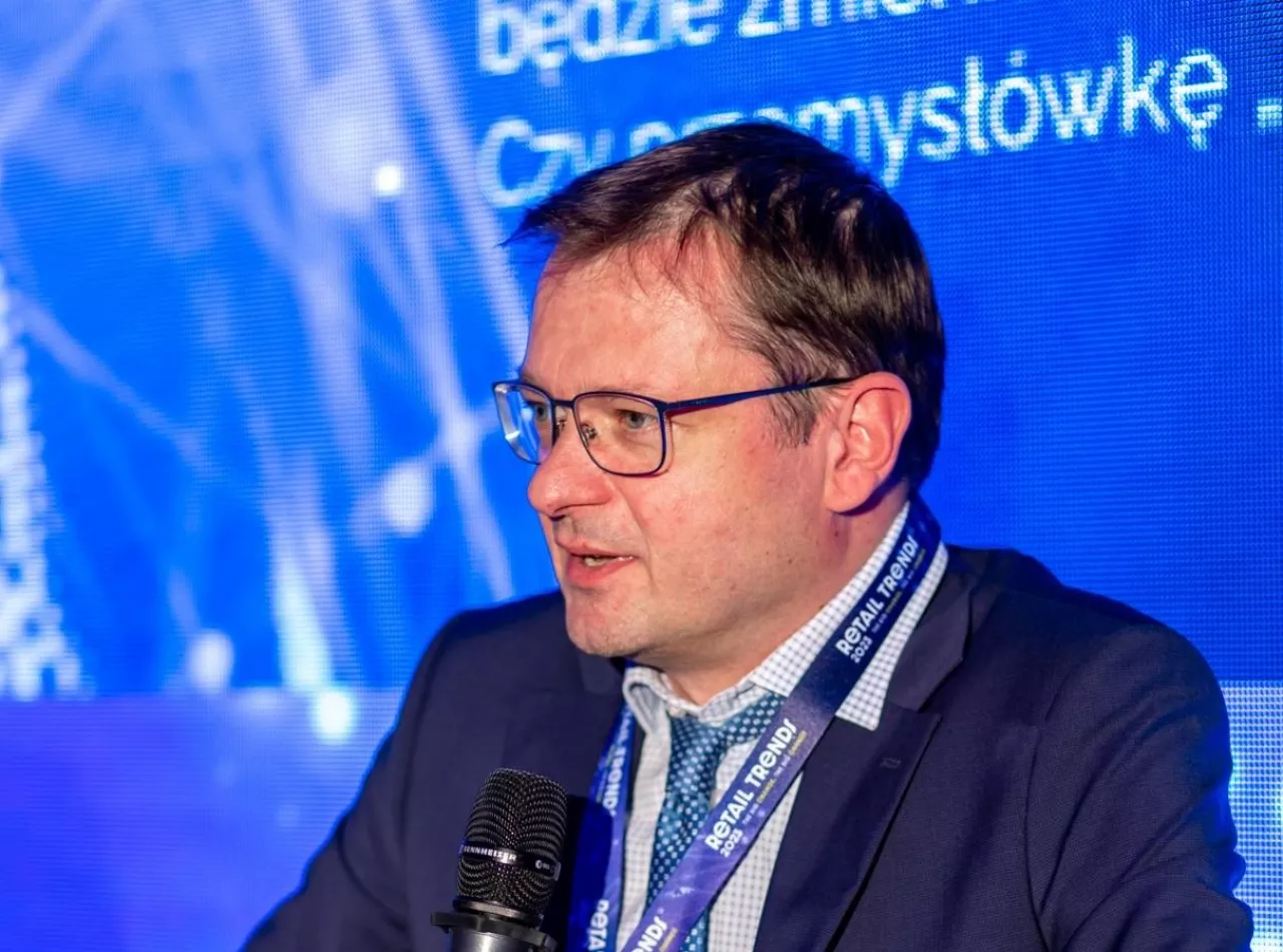Marek Pospiszyl, prezes centrum handlowego E.Leclerc we Wrocławiu, podczas Retail Trends 2023