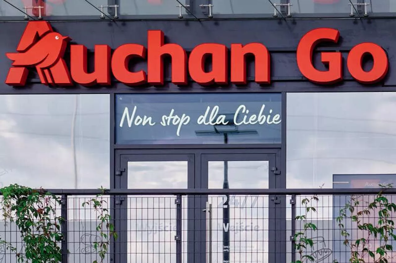 Tak prezentuje się pierwszy sklep autonomiczny Auchan Go w Polsce (fot. Łukasz Rawa/wiadomoscihandlowe.pl)
