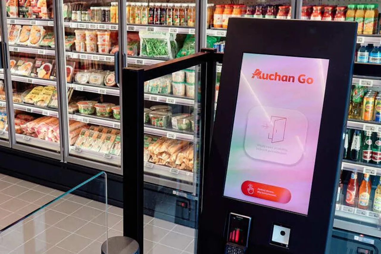 Pierwszy sklep autonomiczny Auchan Go w Polsce (fot. Łukasz Rawa/wiadomoscihandlowe.pl)