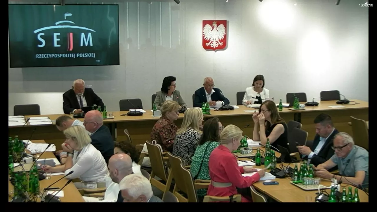 Screen z obrad (Źródło: Sejm RP)