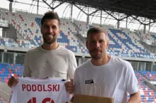 Lukas Podolski i Marcin Mazurek, prezes i twórca firmy Body Chief (fot. mat. pras.)