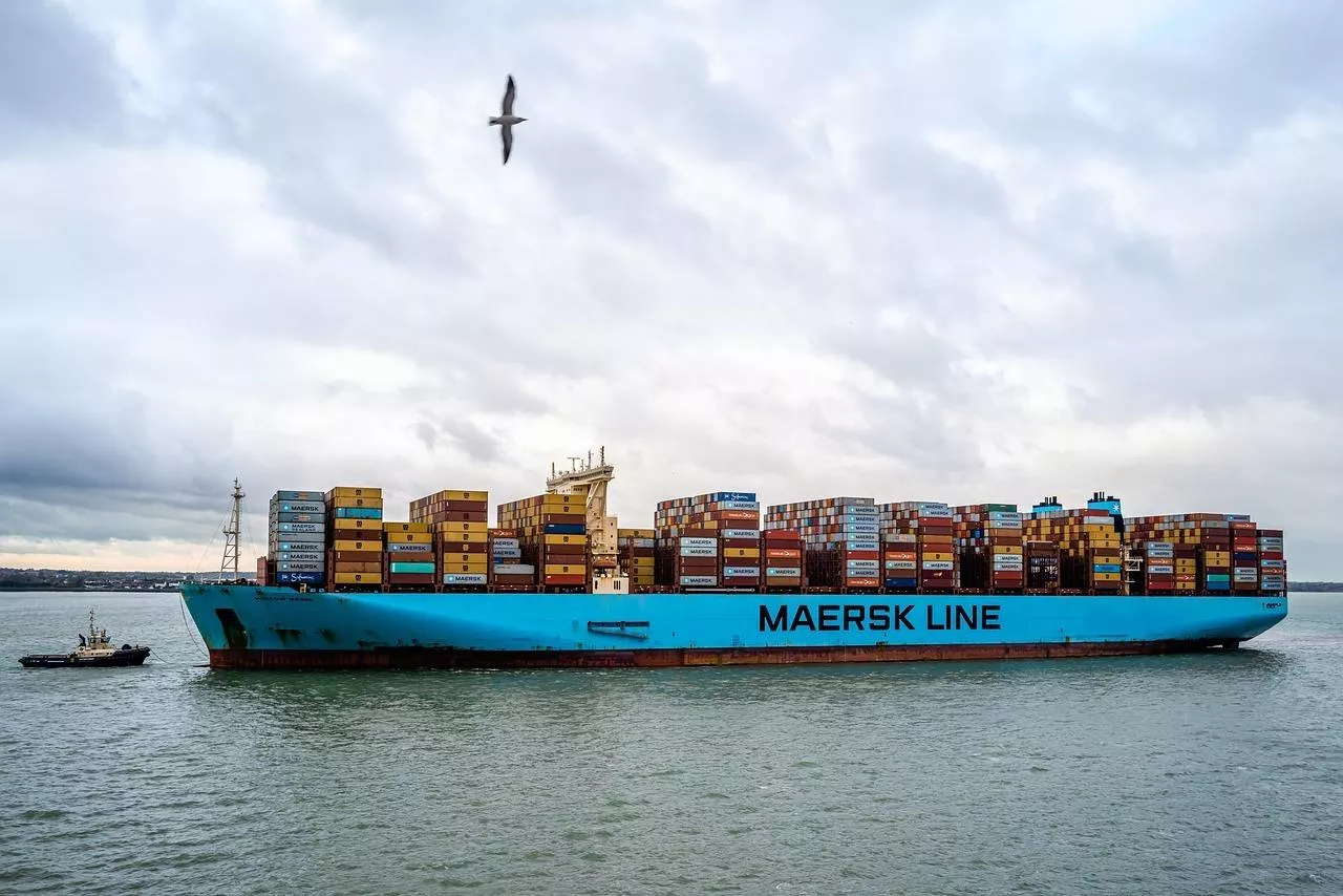 &lt;p&gt;Kontenerowiec Maersk (fot. Pixabay)&lt;/p&gt;