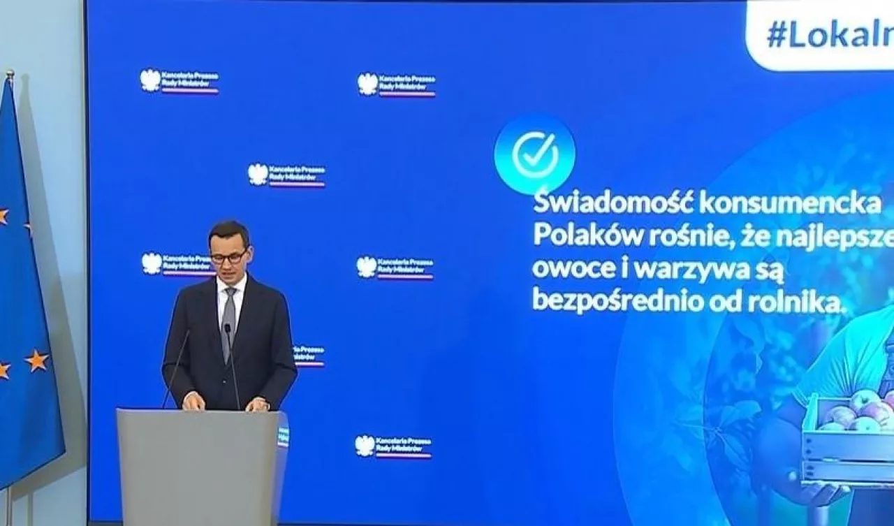 &lt;p&gt;Premier Mateusz Morawiecki (fot. Screen/tvp Info)&lt;/p&gt;