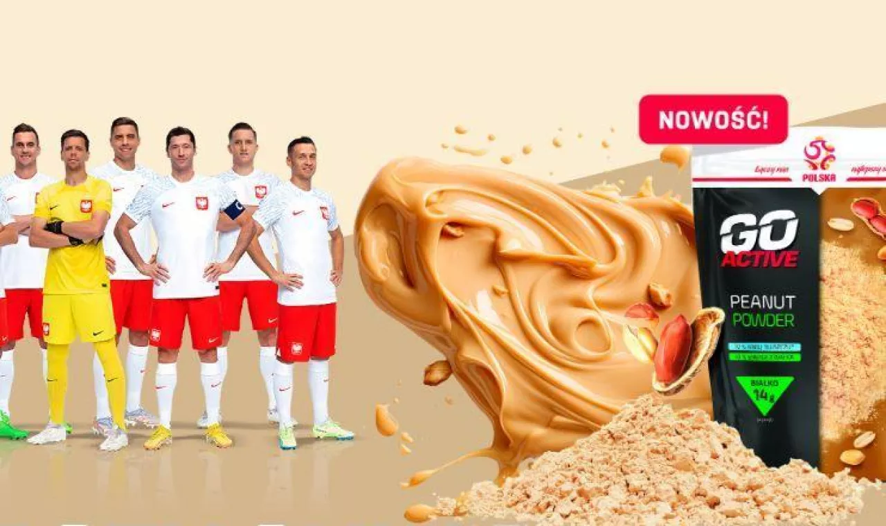 Produkty marki własnej sieci Biedronka z linii Go Active promuje reprezentacja Polski w piłce nożnej (Biedronka)