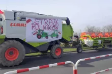 Protest rolników w Tarnowie Podgórnym (fot. Bujak)