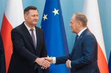 Premier Donald Tusk ogłosił, że nowym szefem Ministerstwa Rozwoju i Technologii zostanie Krzysztof Paszyk (fot: Krystian Maj/KPRM)
