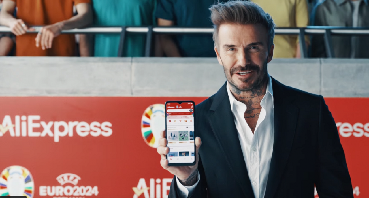 David Beckham reklamujący AliExpress (fot. AliExpress)