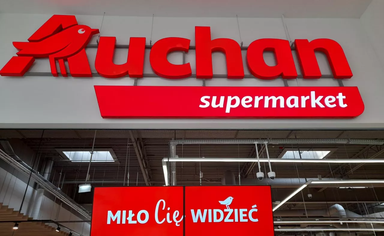 <p>Auchan Supermarket w Łodzi (fot. KK)</p>