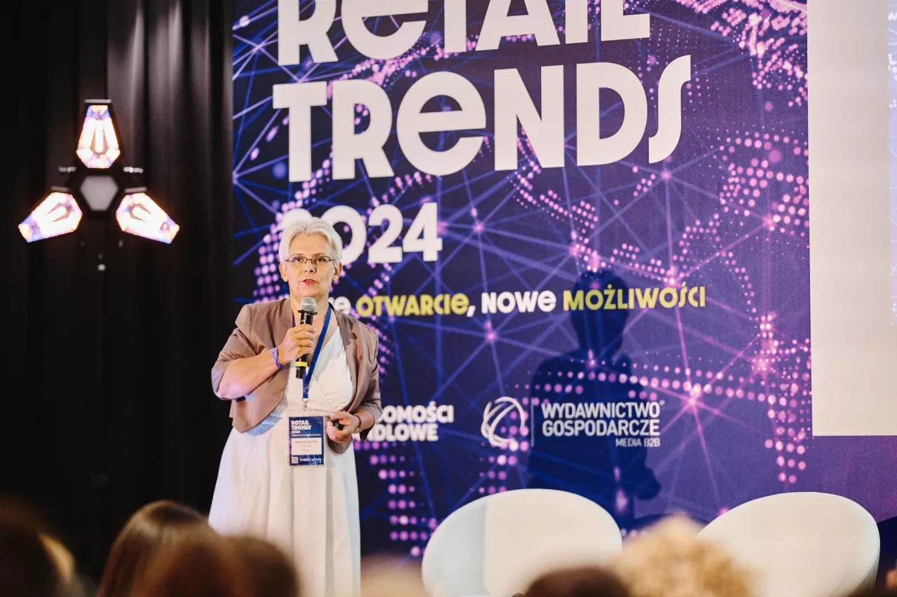 Agnieszka Górnicka, prezes Inquiry podczas kongresu Retail Trends 2024 (fot. Wiadomości Handlowe)