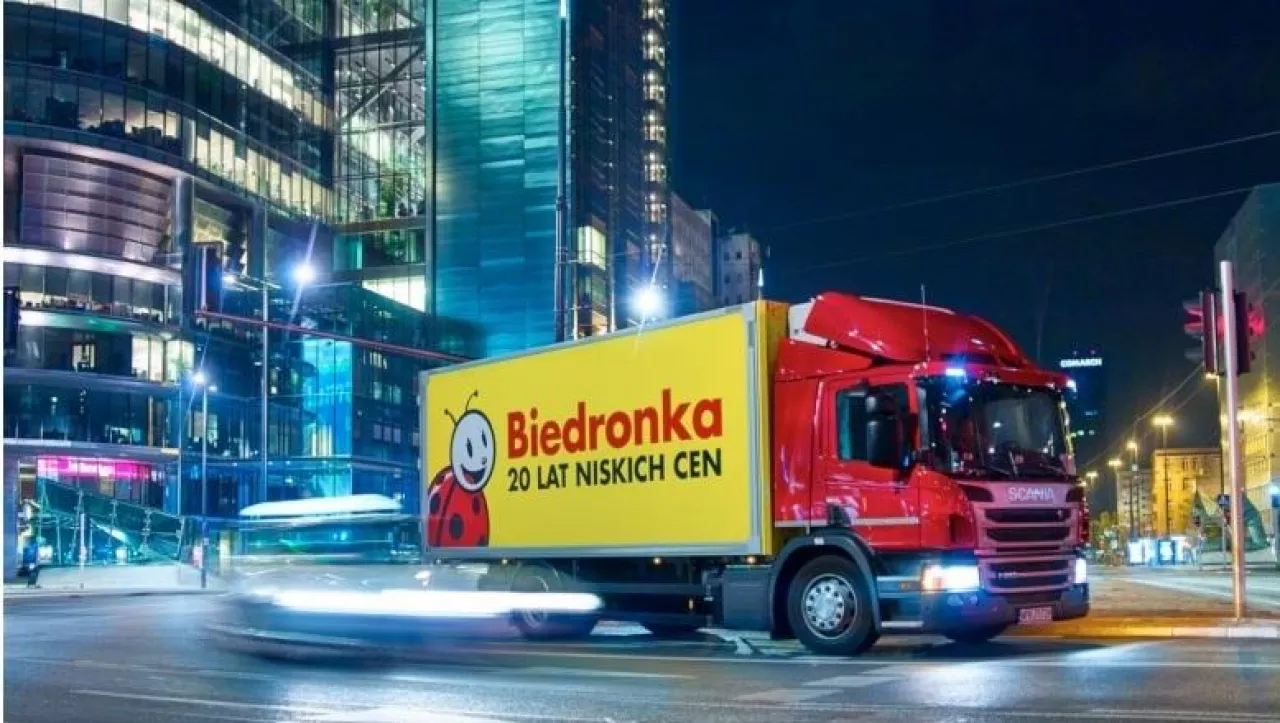 Ciężarówka Biedronki (fot. materiały prasowe)