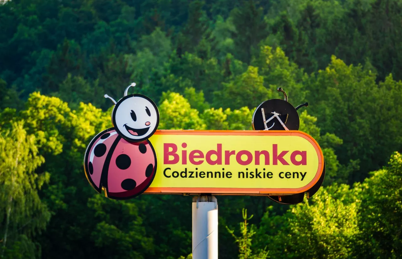 Szyld sieci Biedronka (Shutterstock)