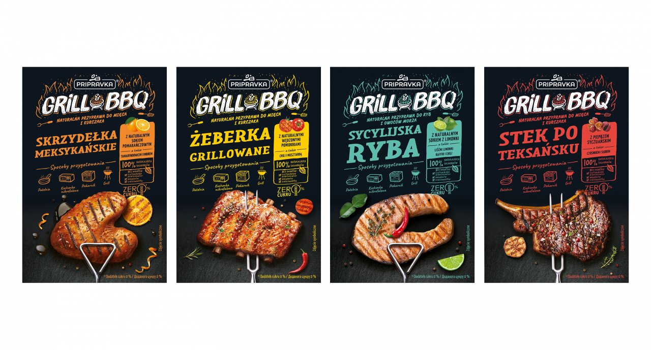 Linia naturalnych przypraw Pripravka GRILL &amp; BBQ ze srebrną Perłą Rynku FMCG 2024!