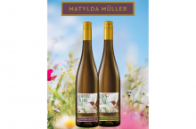 Linia win stołowych Matylda Müller 0,75 l: Riesling white semi dry 12% i Gewurztraminer white semi dry 14% nagrodzona srebrną Perłą Rynku FMCG