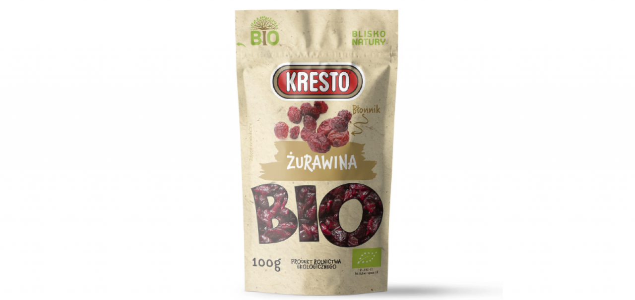 Produkty Kresto Bio - linia smacznych i zdrowych przekąsek nagrodzona złotą Perłą Runku FMCG