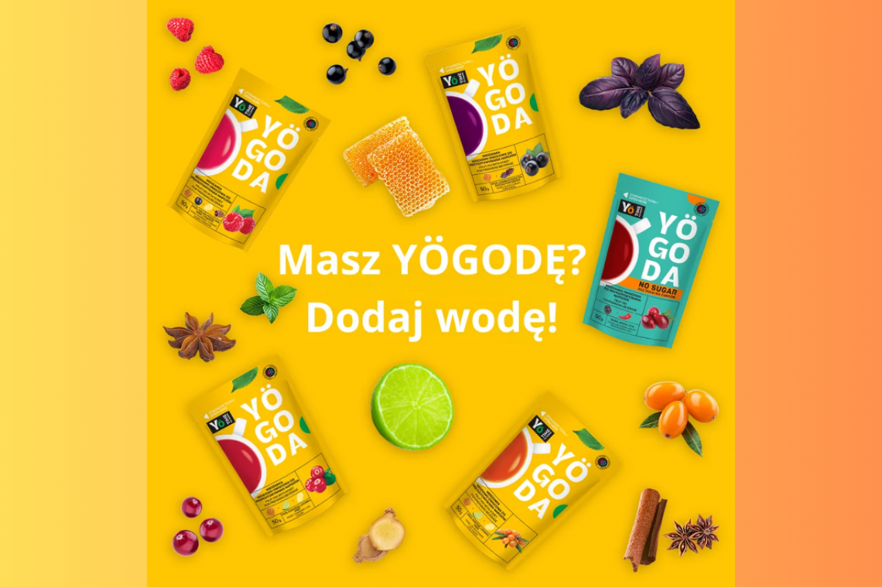 Linia mieszanek owocowo-miodowych do przygotowywania napojów Yögoda nagrodzona srebrną Perłą Rynku FMCG