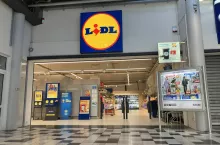 Odwiedzany sklep Lidl w najnowszym koncepcie znajduje się w centrum handlowym.