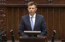 Ryszard Petru może spędzić tegoroczną Wigilię nie w Sejmie, ale  za kasą w dyskoncie (fot.youtube.com)