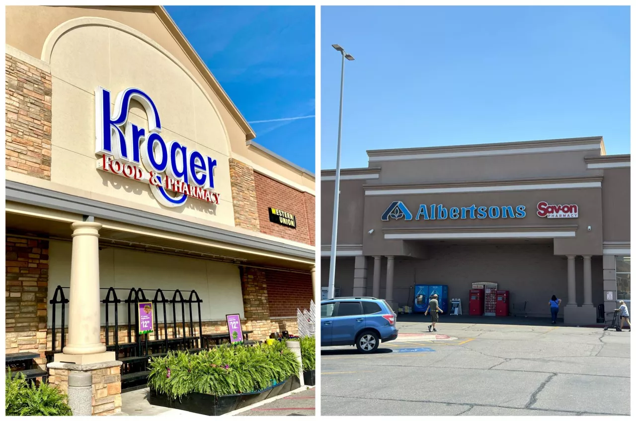 Fuzja sieci Albertsons i Kroger została zablokowana (fot. Kevin Chen Images/Shutterstock; Robert Way/Shutterstock)