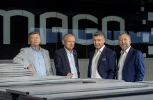 Stary i mowy zarząd Grupy Mago: (od lewej): Piotr Marczak, Janusz Ciepliński, Paweł Ziębaczewski, Robert Zdanowski)