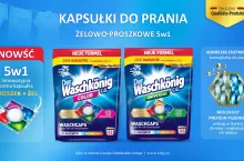 Pierwsze na polskim rynku kapsułki żelowo – proszkowe do prania 5w1 Der Waschkönig – totalna innowacja, maksymalna koncentracja, niebywała wygoda.