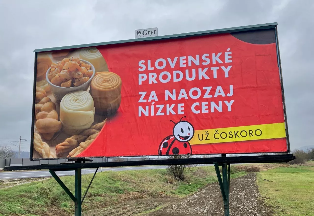 Baner Biedronki na Słowacji (fot. Sebastian Rennack)