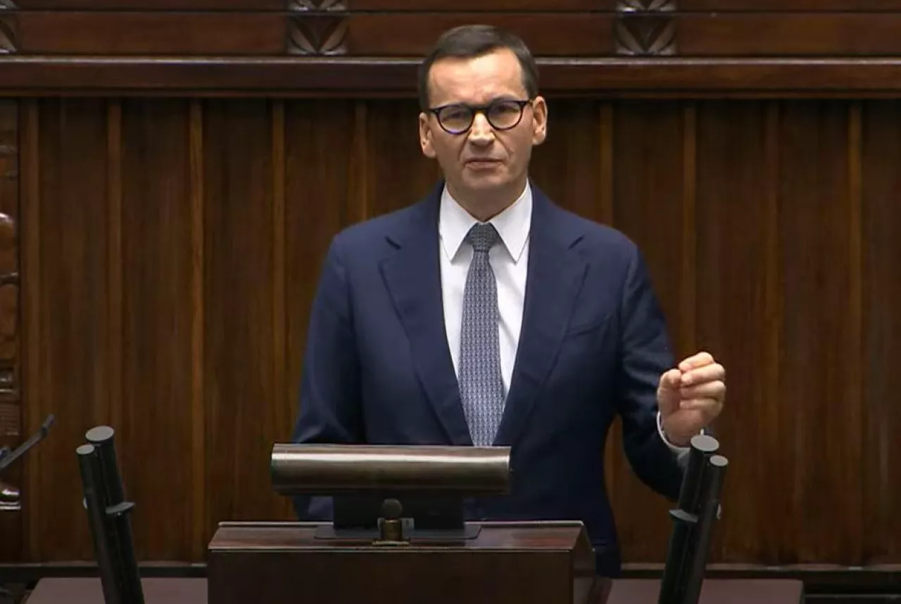 Morawiecki wzywa Tuska do obniżki cen żywności (youtube.com/@SejmRP_PL)