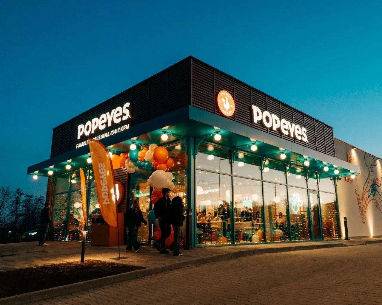<p>Restauracja należąca do sieci Popeyes</p>