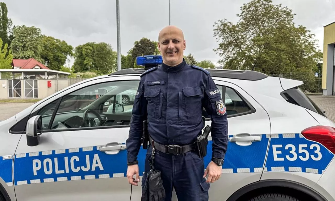 <p>Młodszy aspirant Piotr Sławiak</p>