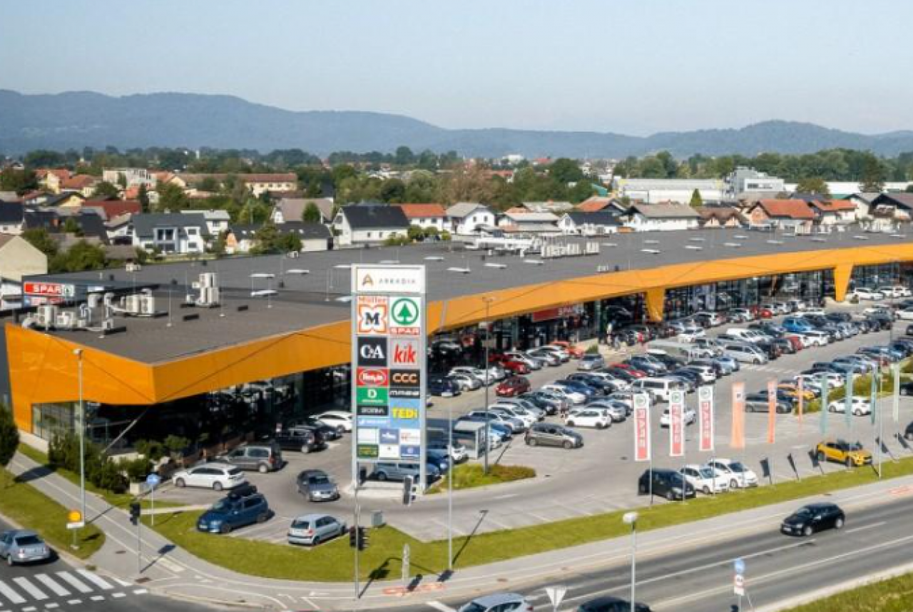 Centrum handlowego Arkadia, zlokalizowane w Domžale w Słowenii
