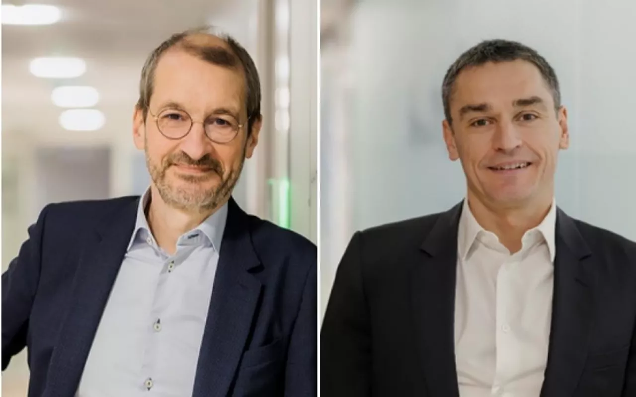 Dag Inge Rasmussen, prezes i dyrektor generalny Lagardère Travel Retai oraz Frédéric Chevalier, nowy dyrektor generalny Lagardère Travel Retail (fot. materiały prasowe)