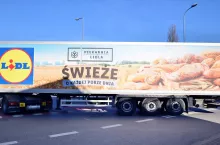 Lidl, dostawa, ciężarówka, logistyka