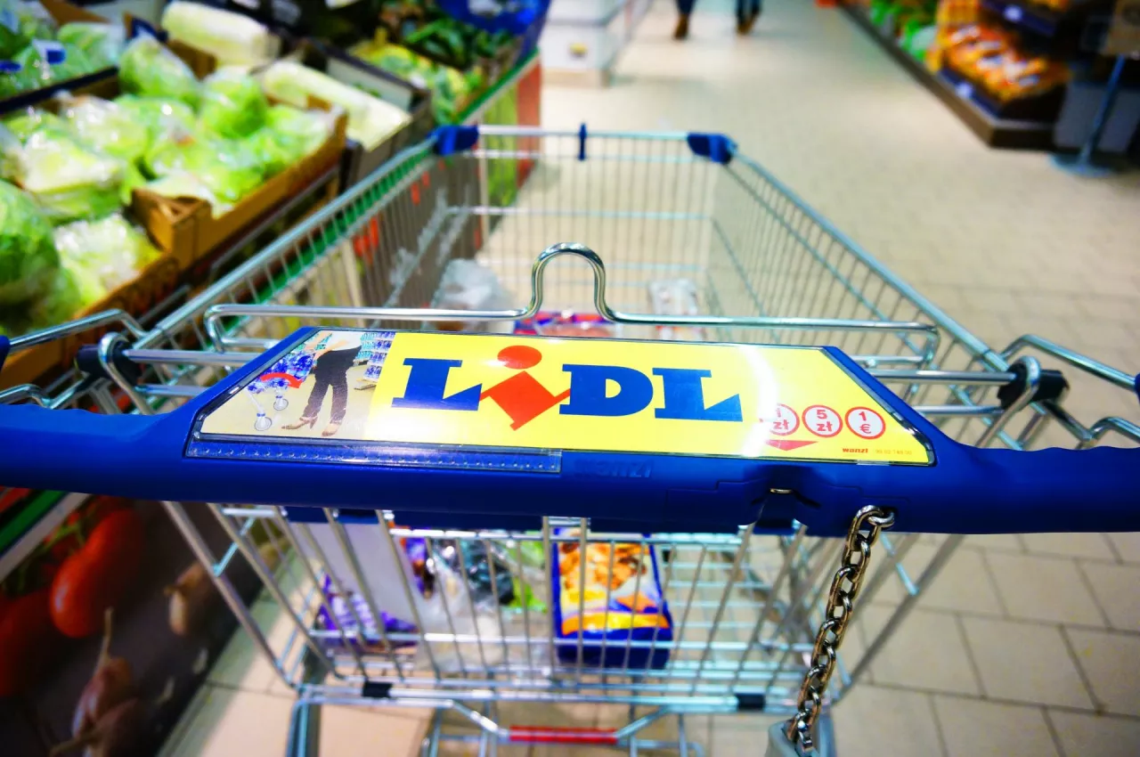 Lidl, sklep, wózek