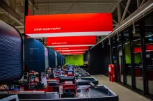 Strefa kas w supermarkecie Polomarket