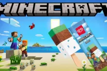 <p>Kultowa gra Minecraft łączy się z lodami. Żabka znów będzie mieć HIT (fot. Unilever)</p>