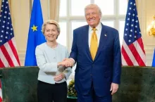 Donald Trump spotkał się z Ursulą von der Leyen w Szkocji (fot. Komisja Europejska)