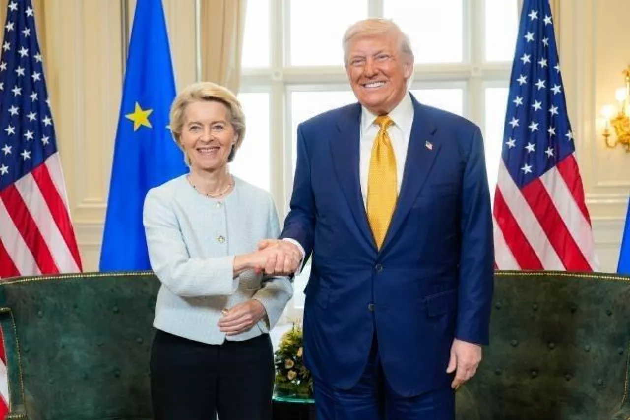 Donald Trump spotkał się z Ursulą von der Leyen w Szkocji (fot. Komisja Europejska)