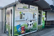 Mlekomat w centrum Lublany w Słowenii (fot. Mk)